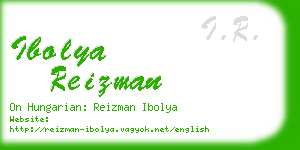 ibolya reizman business card